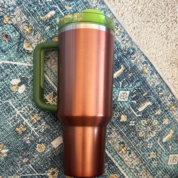 Stanley Lainey Wilson Watermelon Moonshine Quencher Copper 40oz Travel Mug - Picture 4 of 5
